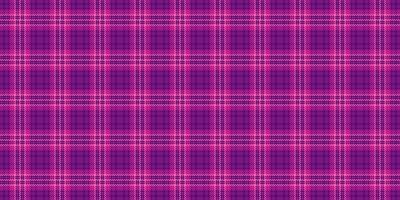 Unique texture seamless plaid, merry check tartan . Uniform pattern fabric textile background in pink and violet colors. vector