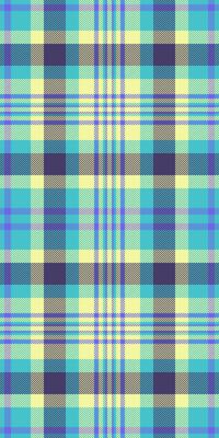 Textured seamless tartan fabric, outside pattern plaid . Size texture textile background check in indigo and cyan colors.