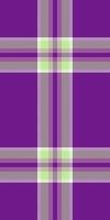 Festival check plaid tartan, wide texture background textile. Free pattern fabric seamless in purple and green colors. vector