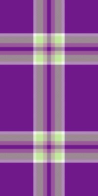 Festival check plaid tartan, wide texture background textile. Free pattern fabric seamless in purple and green colors.