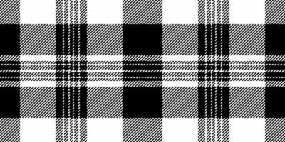 Stylish black and white plaid pattern. Perfect for textile design, website backgrounds, or fashion projects. This classic, versatile graphic offers a timeless aesthetic with a modern feel. vector