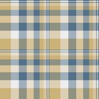 Elegant pastel plaid pattern in beige, blue, and white. Perfect for textile design, website backgrounds, or crafting projects. This versatile image evokes a feeling of calm and sophistication. vector