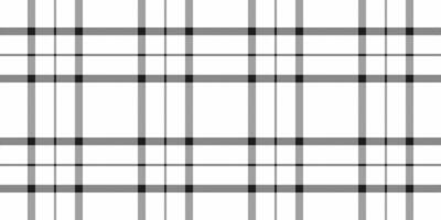 Sleek monochrome plaid pattern. Perfect for backgrounds, textiles, or web design. Minimalist geometric grid with subtle variations in line weight creates a sophisticated, modern aesthetic. vector