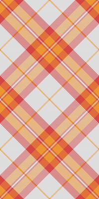 Vibrant diagonal plaid pattern in warm orange and pink hues on a soft gray background. Perfect for textile design, fashion, websites, or branding projects.