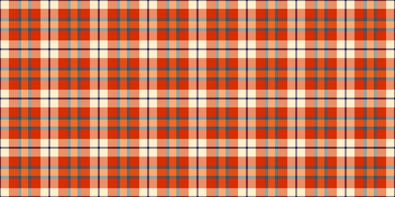 Horizontal check seamless pattern, event plaid tartan fabric. Knot background texture textile in orange and red colors.