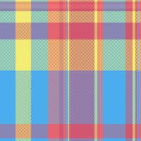 Vibrant pastel plaid pattern, perfect for textile design, fashion, or website backgrounds. This cheerful, seamless texture evokes feelings of spring and optimism. vector