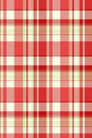 Elegant red, cream, and green plaid pattern. Perfect for textile design, website backgrounds, or festive projects. vector