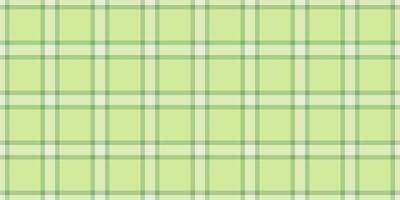 Argyle check background fabric, kilt seamless tartan textile. Christmas texture plaid pattern in light and green colors. vector