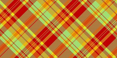 Rural pattern texture fabric, industrial plaid background . Workshop tartan seamless textile check in red and green colors. vector