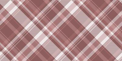 Elegant diagonal plaid pattern in soft mauve and white. Perfect for textile design, website backgrounds, or stationery. This sophisticated texture evokes feelings of warmth and understated style. vector