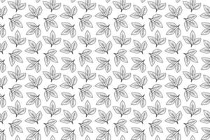 Elegant black and white leaf pattern. Perfect for textile design, wallpaper, or website backgrounds. vector