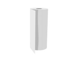 A minimalist illustration of a roll of paper towels, partially unrolled. Perfect for representing cleanliness, freshness, or the concept of readily available resources. vector