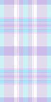 Card plaid fabric textile, neat pattern texture . Pastel tartan background seamless check in light and white colors. vector