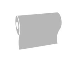 Simple, minimalist icon of a roll of paper. Perfect for representing concepts of storage, abundance, or new beginnings. vector