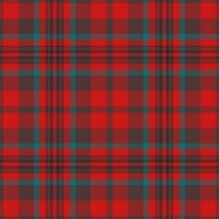 Vibrant red, teal, and gray plaid pattern. Perfect for textile design, fashion, or holiday projects. This seamless texture offers a classic yet modern feel, symbolizing warmth and tradition. vector