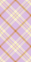 Elegant pastel plaid pattern in soft lavender, cream, and gold hues. Perfect for textile design, fashion, branding, and website backgrounds. vector