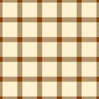 Classic plaid pattern with warm tones. Seamless design, perfect for backgrounds, textiles, or graphic elements. Represents tradition comfort. vector