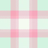 Sweet pastel pink and mint green plaid pattern. Perfect for textile design, stationery, or website backgrounds. This delicate, charming design evokes feelings of spring and femininity. vector