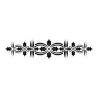 Gothic Ornamental Border, Black on Gray vector