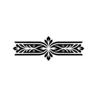 Elegant Floral Ornament with Snowflake Accents on Gradient Background vector