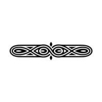 Ornate Black and White Ornamental Border on Neutral Background vector