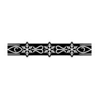 Minimalist Winter Ornament Snowflake, Eye, Scroll vector
