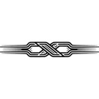 Minimalist Infinity Symbol in Black and White with Radiant Glow vector