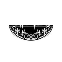 Winter Snowflake Ornament , Decorative Ice vector