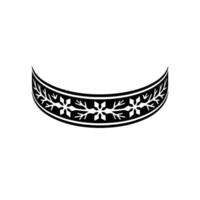 Black and White Ornamental Border , Minimalist, Simple Elegance vector
