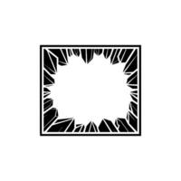 Abstract Broken Frame Minimalist for Elements vector