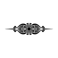 Elegant Black Ornament on Light Background, Decorative Element vector