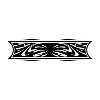 Elegant Border in Black and White - Decorative Ornament