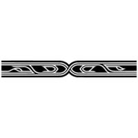 Elegant Ornamental Border in Black and White on Light Gray vector