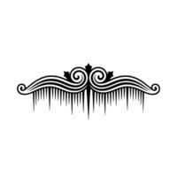 Ornate Black Icicle Border , Winter Theme, Graphics vector