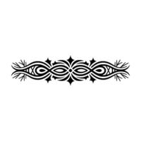 Ornamental Black and White Border for Elegant Elements vector