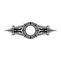 Geometric Ornament Black White Art Deco vector