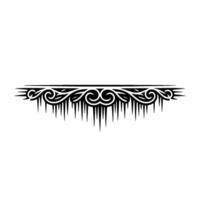 Ornamental Icicle Border - Abstract, Decorative, Minimalist vector