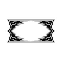 Decorative Black Frame - Minimalist , Blank Space vector