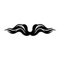 Stylized Mustache Classic Retro for Use vector