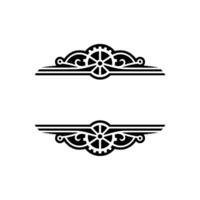 Steampunk Emblem Frame, Black and White vector