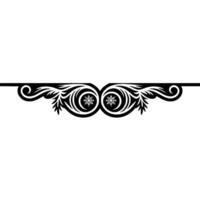 Winter Snowflake Border with Swirls Ornamental vector