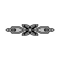 Decorative Black White Divider with NOT TEXT vector