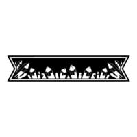 Crystal Banner , Black White, Modern Geometric Style vector