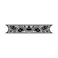Festive Black and Red Christmas Border Element on White vector