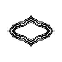 Elegant Black White Decorative Frame , Minimalist Style vector