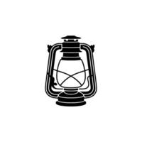 Vintage Lantern Silhouette, Rustic Warmth, Timeless Symbol vector
