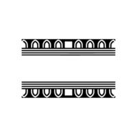 Geometric Deco Border Elements, Minimalist, Line vector