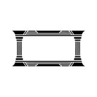 Geometric Deco Frame, Classic Elegance vector