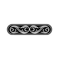 Elegant Scroll Border, Vintage Element, Ornament vector