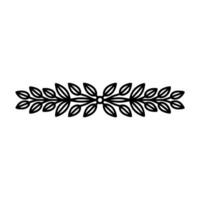 Elegant Botanical Border, Minimalist, Laurel vector